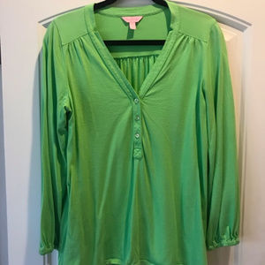 Green Lilly Pulitzer Blouse L
